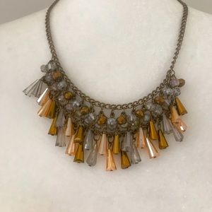 Pretty earthy tones fashion necklace